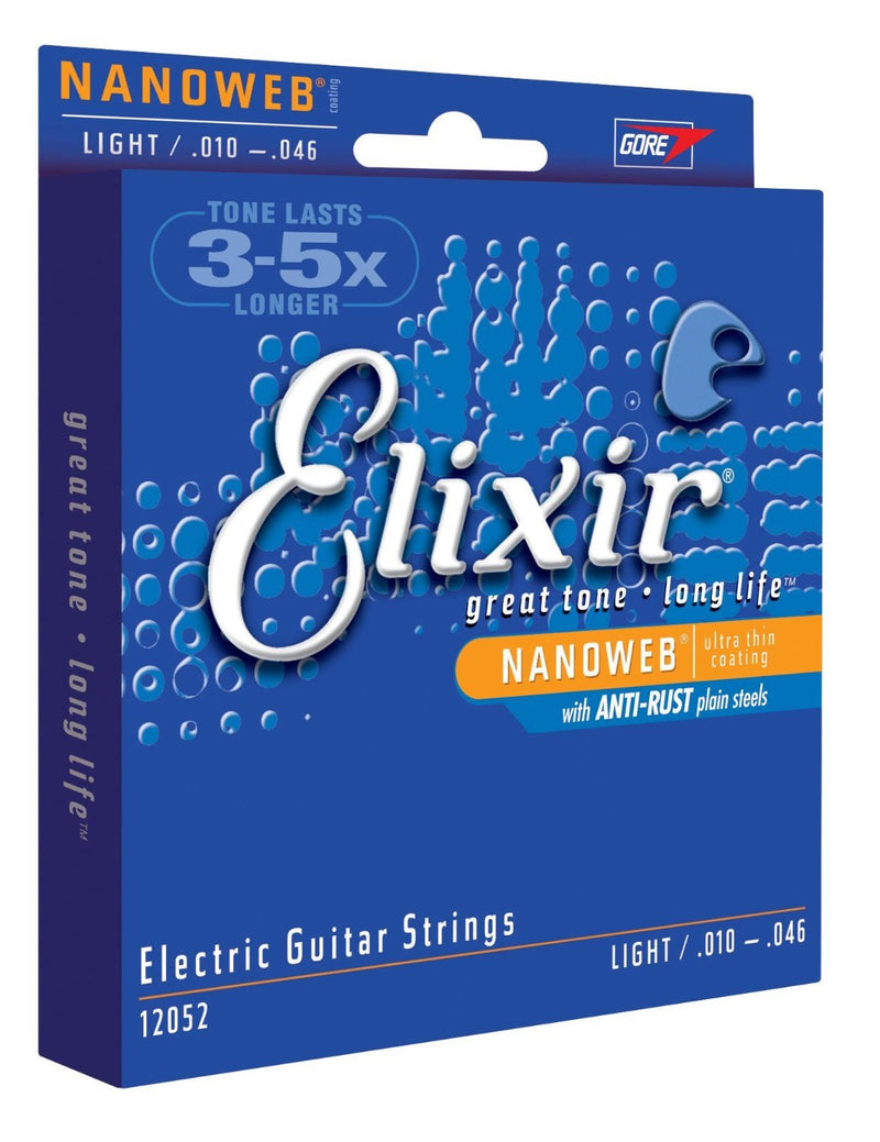 Elixir Light Nanoweb Electric Guitar Strings 2-Pack (Standard)