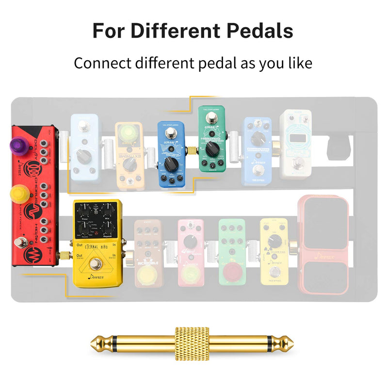 [AUSTRALIA] - Donner Pedal Coupler 1/4 Inch for Guitar Effect Pedal Connector 4 Pack 