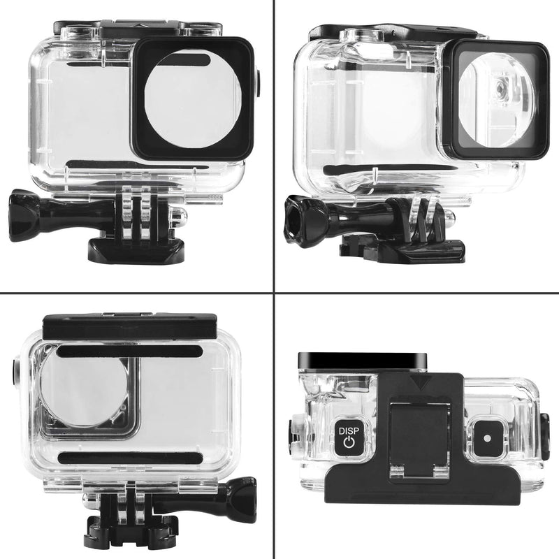 Waterproof Case for DJI OSMO Action Camera Accessories, Housing Case Protective Shell with Anti Fog Inserts Suitable for Underwater Diving Photography 200FT/61M Waterproof Case for DJI OSMO