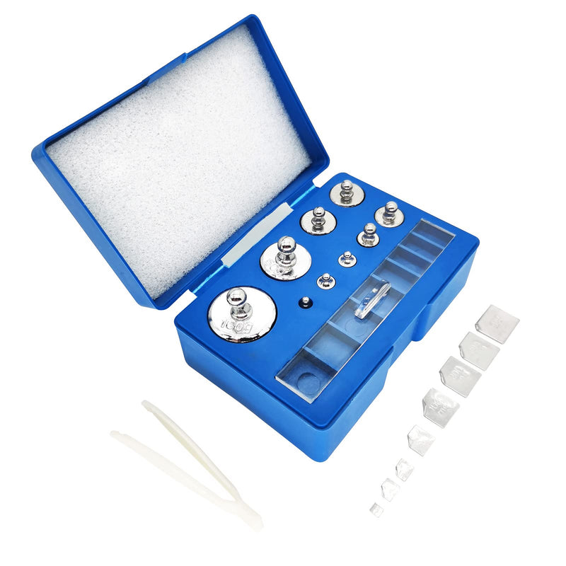 [AUSTRALIA] - 17 Pcs Calibration Weights Set, 10mg-100g Grams Weights Calibration, Precision Stainless Steel Calibration Weight Kit, Scale Calibration Weight Kit for Digital Balance Scale, Jewellery Scale 