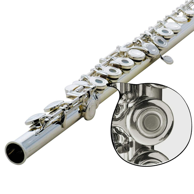 40pcs Silicone Flute Plug, Flutes Open Hole Plug Soft Flute Key Cover for Most Brand Flute,7 X 3mm