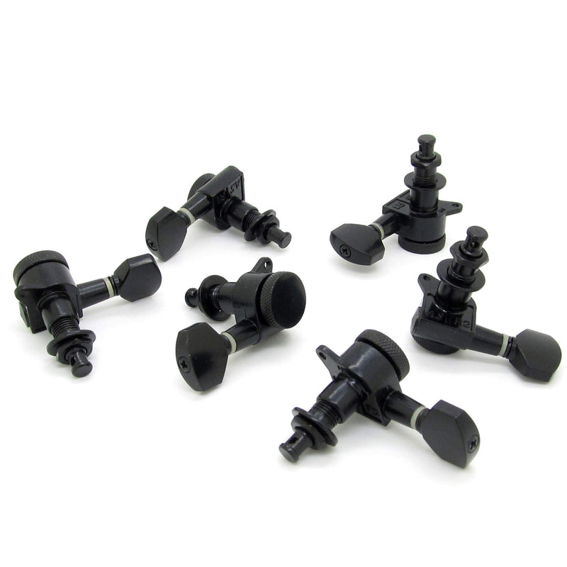 Acoustic Guitar String Tuning Pegs Tuners Keys Machine Heads Balck Set of 6R Parts M