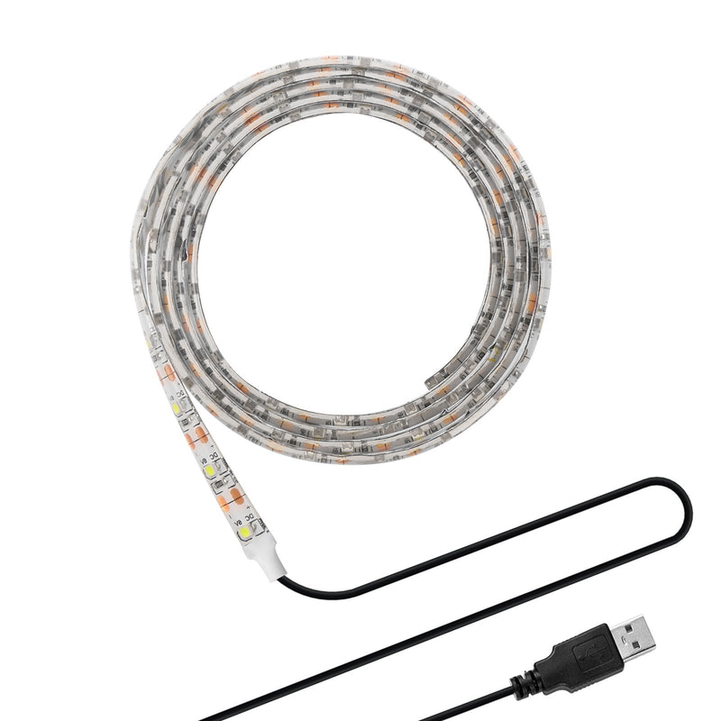 [AUSTRALIA] - DDSKY LED Strip Lights, DDSKY 1m/3.3ft 60LED Strip Light Waterproof 3528 SMD USB String Lamp, DC 5V Cool White 