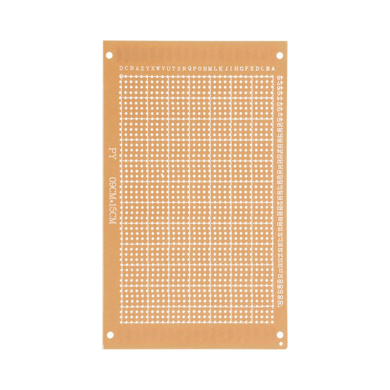 uxcell 9x15cm Single Sided Stripboard Universal Paper Printed Circuit Board Thickness 1.2mm for DIY Soldering Brown 5pcs