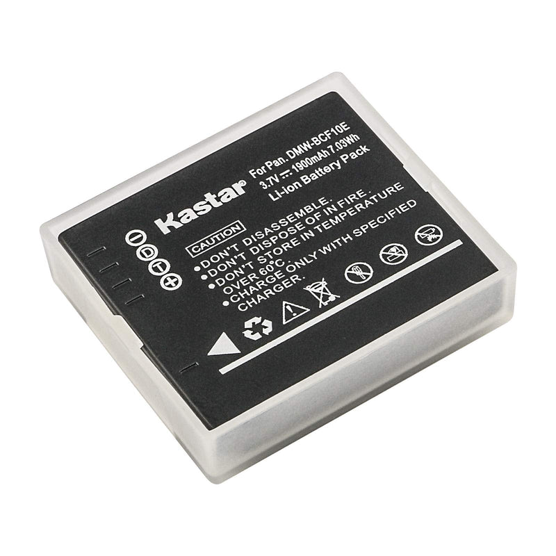 [AUSTRALIA] - Kastar Battery (X2) & Slim USB Charger for Panasonic DMW-BCF10 & Lumix DMC-TS2 TS3 TS4 DMC-F2 F3 DMC-FH1 FH3 DMC-FH20 FH22 DMC-FS6 DMC-FS12 DMC-FS15 DMC-FS25 DMC-FS42 FS62 DMC-FT1 DMC-FP8 DMC-FX700 
