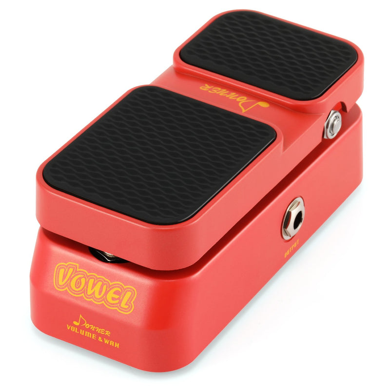 Donner Vowel Mini Active Wah Volume Effect Guitar Pedal 2 in 1