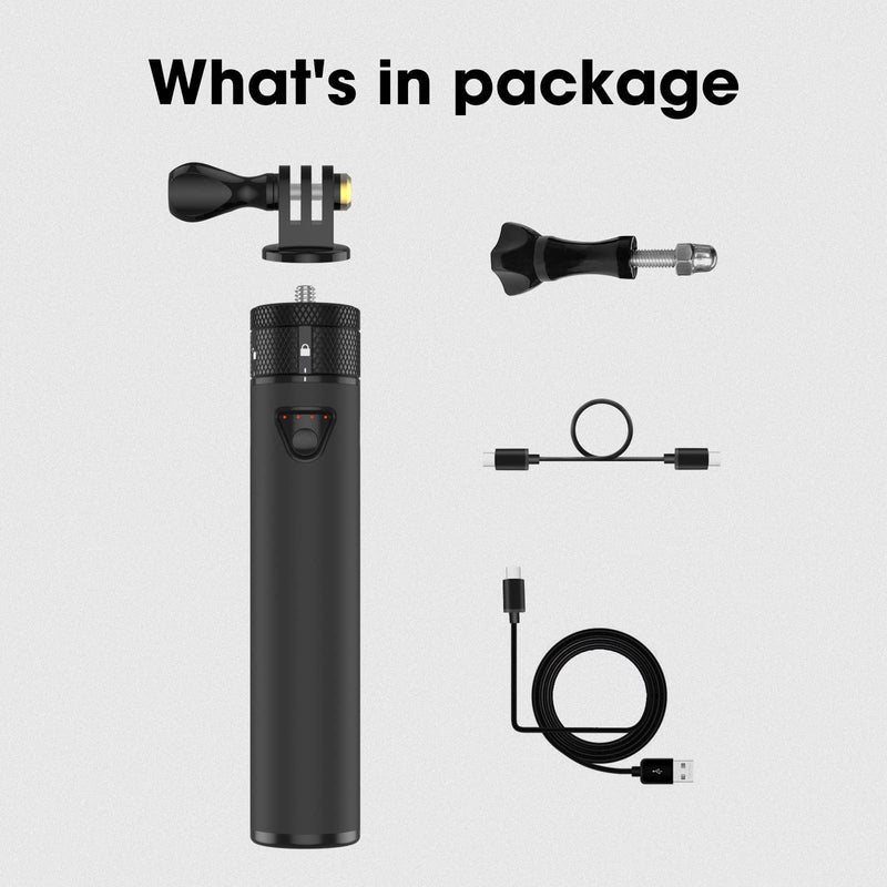 Smatree Charger Stick for DJI Osmo Action 2, 5000mah Portable Power Stick Compatible with DJI Action 2 Dual-Screen Combo, External Battery Charger with Dual Output Port for DJI Action 2
