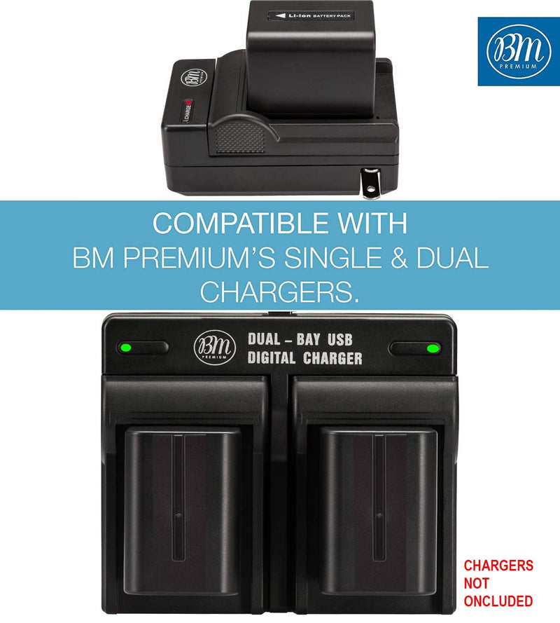 BM Premium NP-F970 High Capacity Battery for Sony PXW-Z150, Z190, Z280, NEX-EA50M, FDR-AX14K, HDR-AX2000, FX1, FX7, FX1000, HVR-HD1000, Z1U, Z5U, Z7U, HXR-NX5U, MC2000U, MC2500, HXR-NX100 Camcorders
