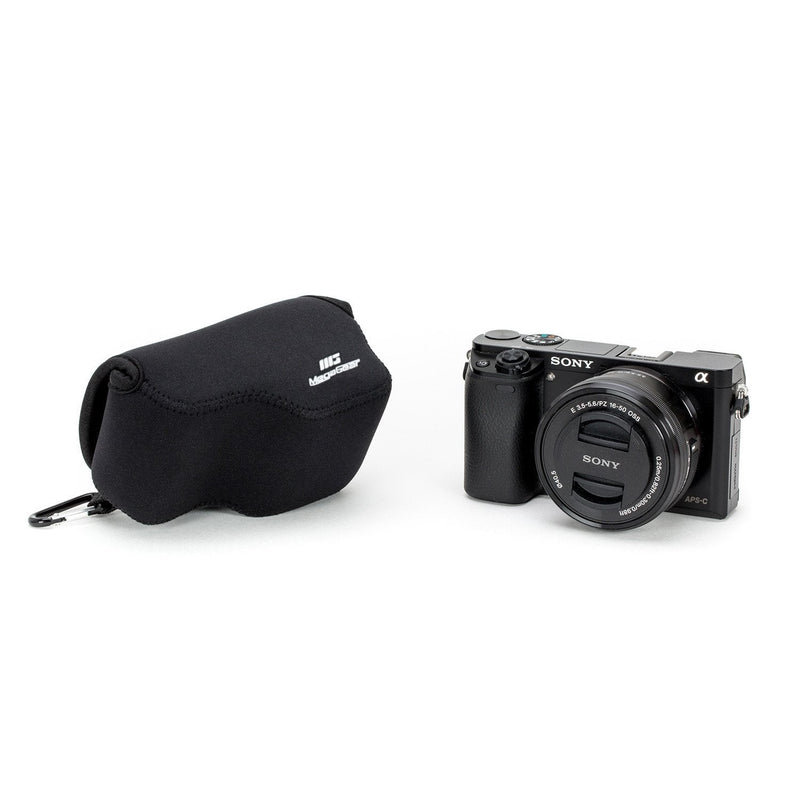 MegaGear ''Ultra Light'' Neoprene Camera Case Bag for Sony Alpha A5100, A5000 (16-50mm), NEX-5T, NEX-3N, NEX-5R cameras (Black) Black