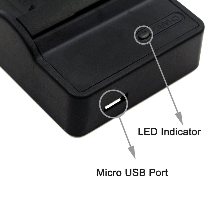 LI-60B USB Charger for Olympus FE-370 Camera and More