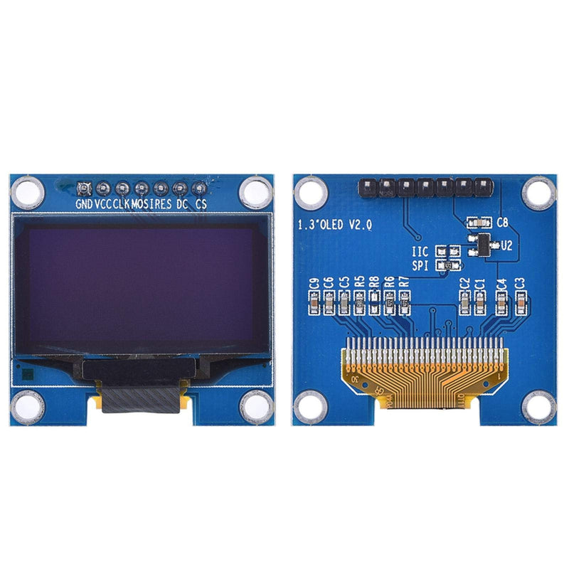 1.3 Inch OLED Display High Resolution OLED 12864 Screen Display Module SSH1106 with IIC/4-wire Serial Interface