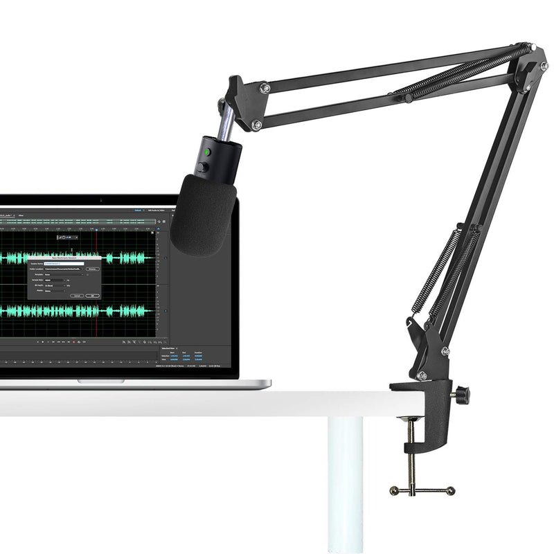 [AUSTRALIA] - Razer Seiren X Boom Arm with Pop Filter - Mic Stand with Foam Cover Windscreen for Razer Seiren X Streaming Microphone by YOUSHARES 