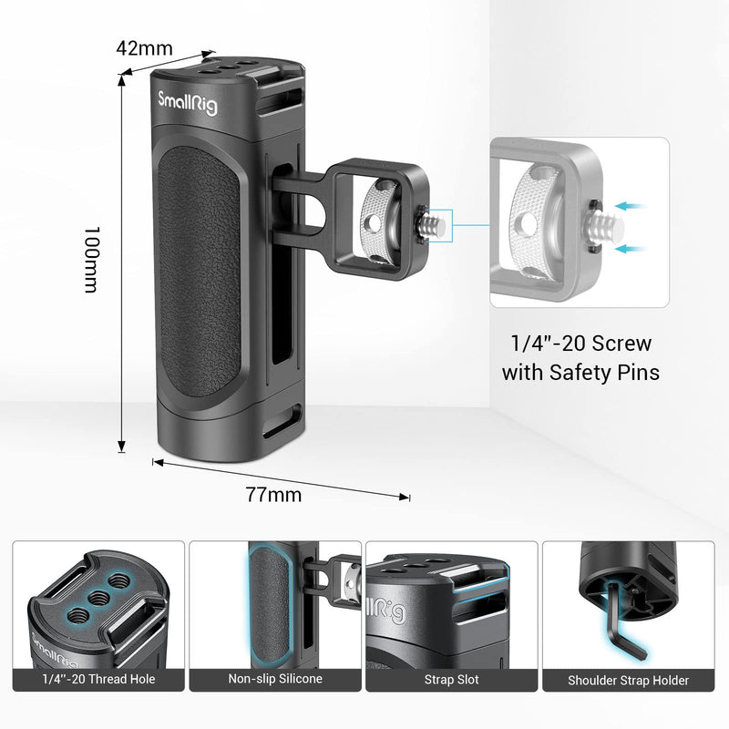 [AUSTRALIA] - SmallRig Side Handle for Smartphone Cage Phone Video Rig Lightweight w 1/4 Threads - 2772 