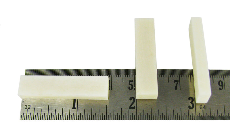 2pc. Bone Nut Blanks for Cigar Box Guitar