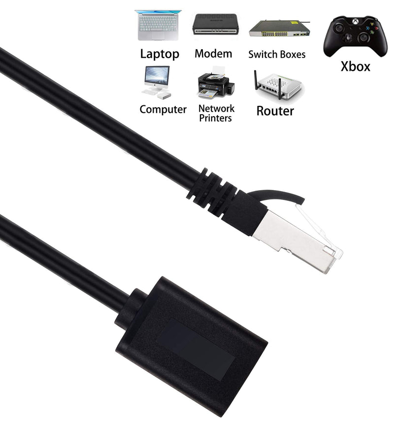 [AUSTRALIA] - Ruaeoda Ethernet Extension Cable 25 Ft, Shielded Network Cat6 Extension Patch Cable RJ45 Cords Shielded Male to Female Connector 25 Feet 
