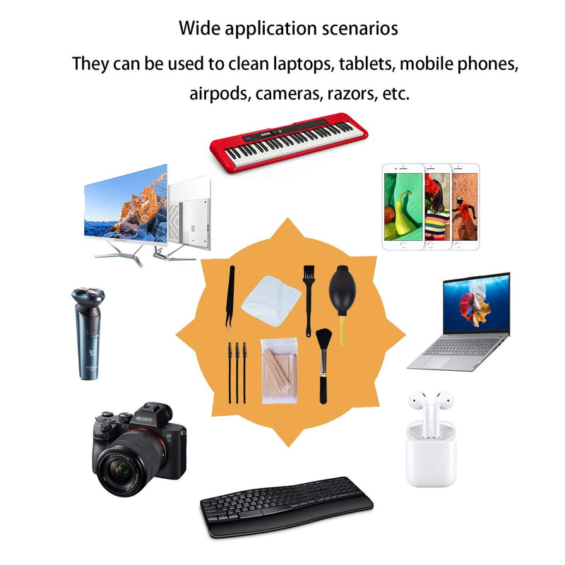 108 Pcs for iPhone Cleaning Kit, for Airpod Cleaner Kit Phone Jack Charger Port Hole Plug Speaker Cleaner Tool for Cameras Keyboards Headphones