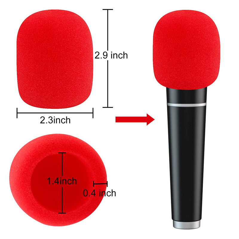 [AUSTRALIA] - 20 Pack Thick Handheld Stage Microphone Windscreen Foam Cover Karaoke DJ (10 Color) 