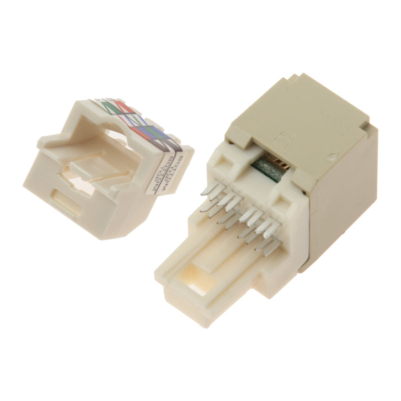 Panduit CJ688TPEI Category-6 8-Wire TP-Style Jack Module, Electric Ivory, 4-Pair