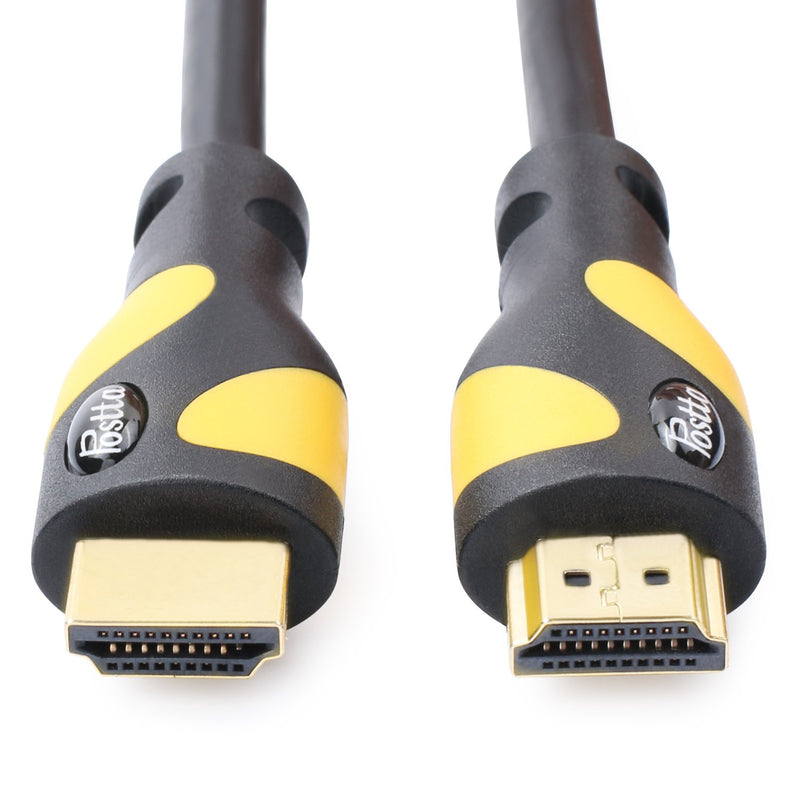 [AUSTRALIA] - Postta HDMI Cable(20 Feet Yellow) Ultra HDMI 2.0V Support 4K 2160P,1080P,3D,Audio Return and Ethernet - 1 Pack 20FT 