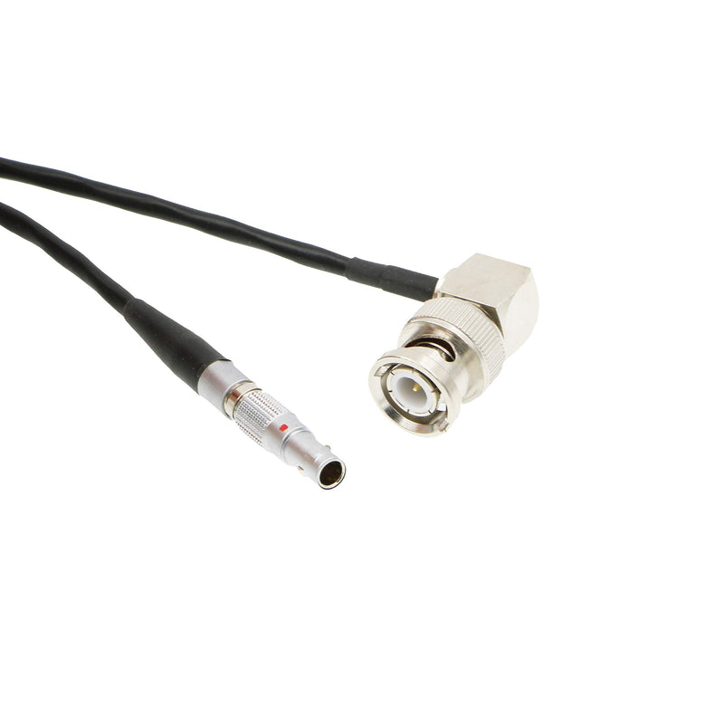 Uonecn TIME Code Cable for Zoom F8 4 Pin Male to Right Angle BNC for Red Epic Scarlet.