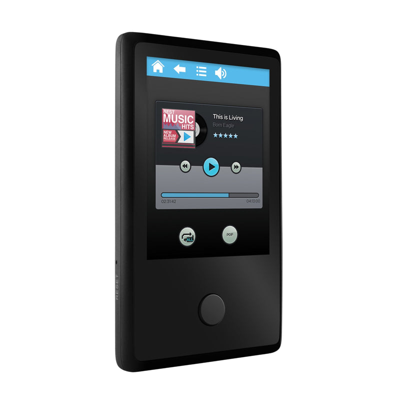 Ematic 8GB MP3 Video Player with FM Tuner, Voice Recorder, Bluetooth, 2.4-inch Touch Screen and SD Slot, Black