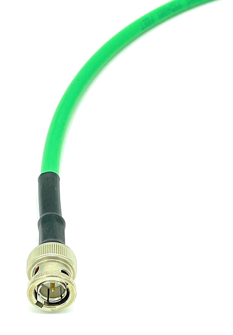 AV-Cables 3G/6G HD SDI BNC RG59 Cable Belden 1505A - Green (15ft) 15ft