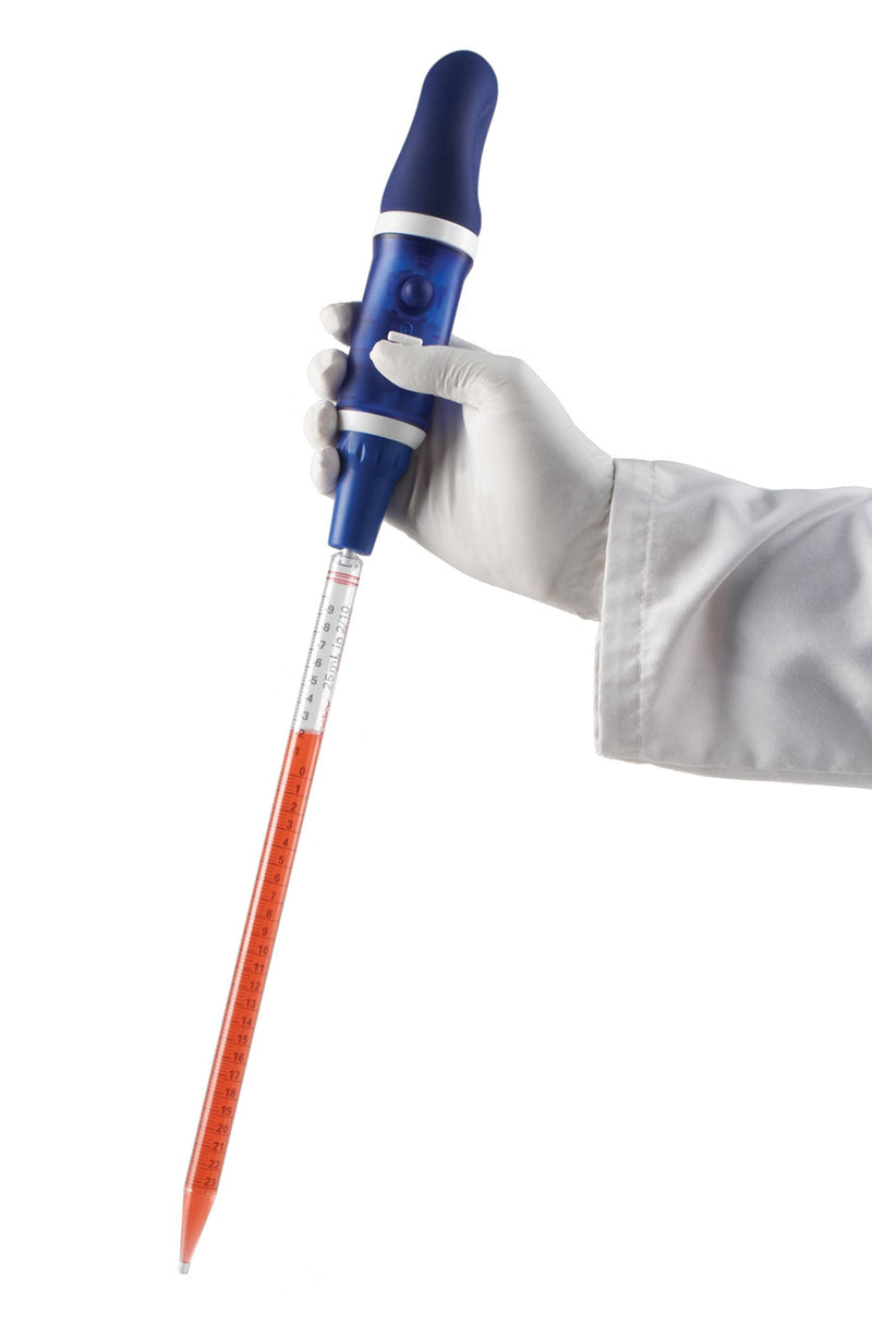 Heathrow Scientific HS120479 Manual Pipette Controller, 9" Height, 2.1" Wide, 2.1" Length, ABS, Blue