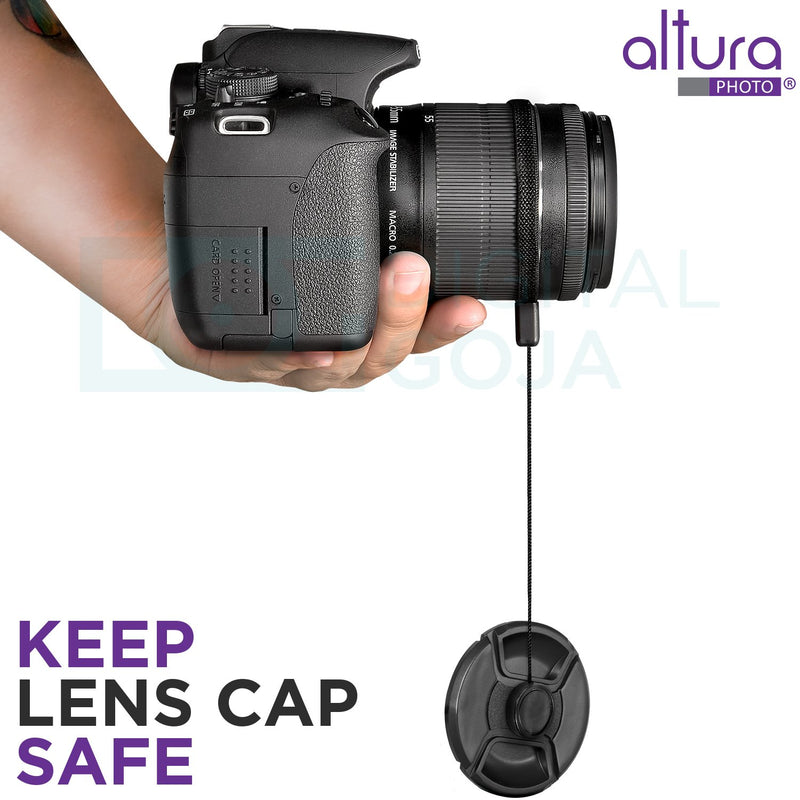 58MM Altura Photo UV CPL ND4 Filter Kit, ND Filter Set, Collapsible Rubber Lens Hood, Tulip Lens Hood Bundle for Lenses with a 58mm Filter Size