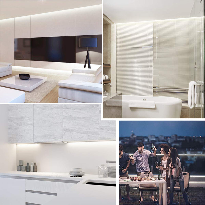 [AUSTRALIA] - COB LED Strip Lights White 4000K,PAUTIX UL-Listed 9.84ft Flexible LED Tape Lights,High-end CRI80+ Dimmable Lights Kit with RF Remote for Party Cabinet Bedroom Kitchen Home DIY Decoration 9.84ft/4000K 