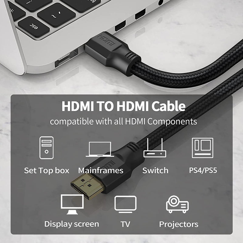 8K HDMI Cable 10FT/3M [3-Pack], Dorset 48Gbps Ultra HD Support High Speed HDMI Cord, 8K60 4K120 144Hz eARC HDR HDCP 2.2 2.3 Compatible with Roku Sony LG Samsung TCL Xbox Series X RTX 3080 3090 PS5 3 PACK