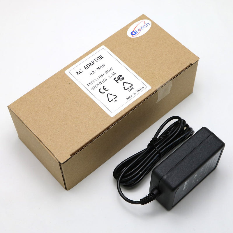 Glorich AA-MA9 Replacement AC Power Adapter/Charger for Samsung SMX-C10 SMX-C14 SMX-C20 SMX-C24 SMX-S10 SMX-S16 SMX-F40 F43 F44 SMX-K40 K44 K45 HMX-U10 U15 U20 HMX-H200 HMX-H204 HMX-H205 Camcorders
