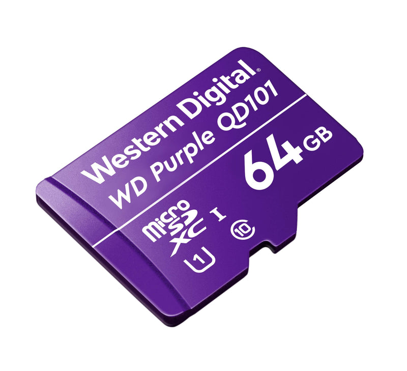 [AUSTRALIA] - Western Digital SC QD101 MicroSD Card 64GB WD Purple Surveillance Camera WDD064G1P0C 