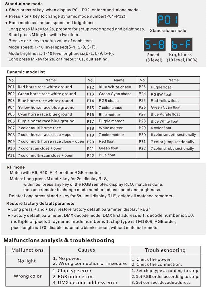 [AUSTRALIA] - DMX512 to SPI Converter DMX Decoder SPI Controller Compatible with kinds of Digital IC LED Strip Pixel Strip Light 