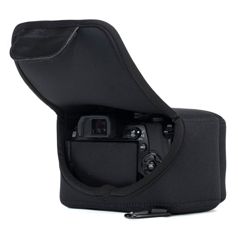 [AUSTRALIA] - MegaGear Ultra Light Neoprene Camera Case Compatible with Sony Cyber-Shot DSC-RX10 IV, DSC-RX10 III Black 