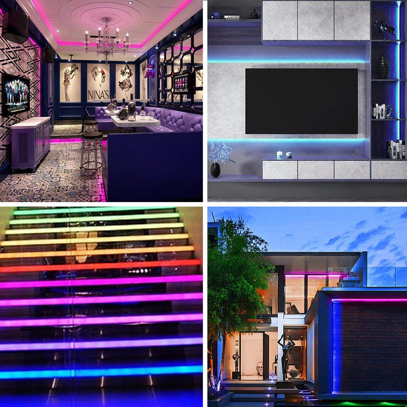 [AUSTRALIA] - Led Strip Lights , Lombex RGB Light Strip 9.8ft Waterproof Color Changing with Remote Control SMD5050 Led for Home Lighting Kitchen,Bedroom DIY 