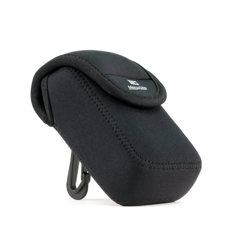 MegaGear Olympus Tough TG-6, TG-5, TG-4, TG-870, TG-860 Ultra Light Neoprene Camera Case, with Carabiner - Black (Model: MG794)