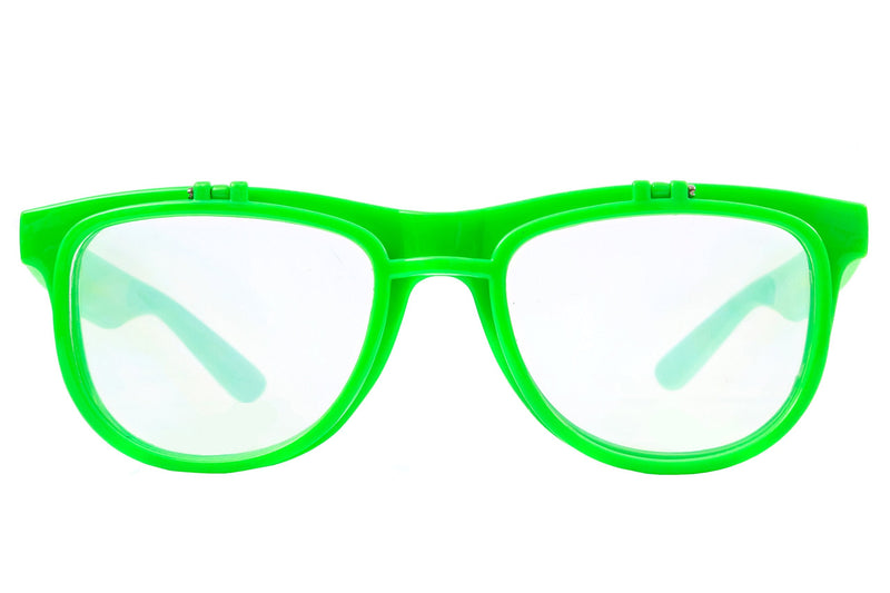 Premium Double Diffraction Glasses, Ideal for Raves, Festivals Green Double Diffraction - Clear