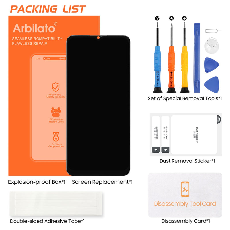 Screen for Oukitel WP8 Pro Screen Replacement for Oukitel WP8 Pro LCD Screen for WP8 Pro Touch Display Digitizer Assembly Repair Parts（Black）