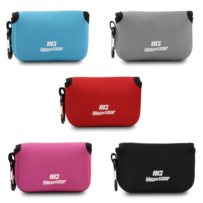 MegaGear MG807 Ultra Light Neoprene Camera Case compatible with Fujifilm FinePix XP140, XP130, XP120, XP90 - Hot Pink