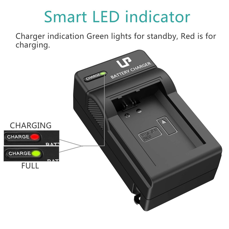 NP-FW50 Battery Charger, LP Charger Compatible with Sony Alpha A6000, A6400, A6100, A6300, A6500, A5100, A7, A7 II, A7R, A7R II, A7R2, A7S, A7S II, A7S2, A5000, A3000, A55, RX10, NEX-3/5/7 Series Basic Charger