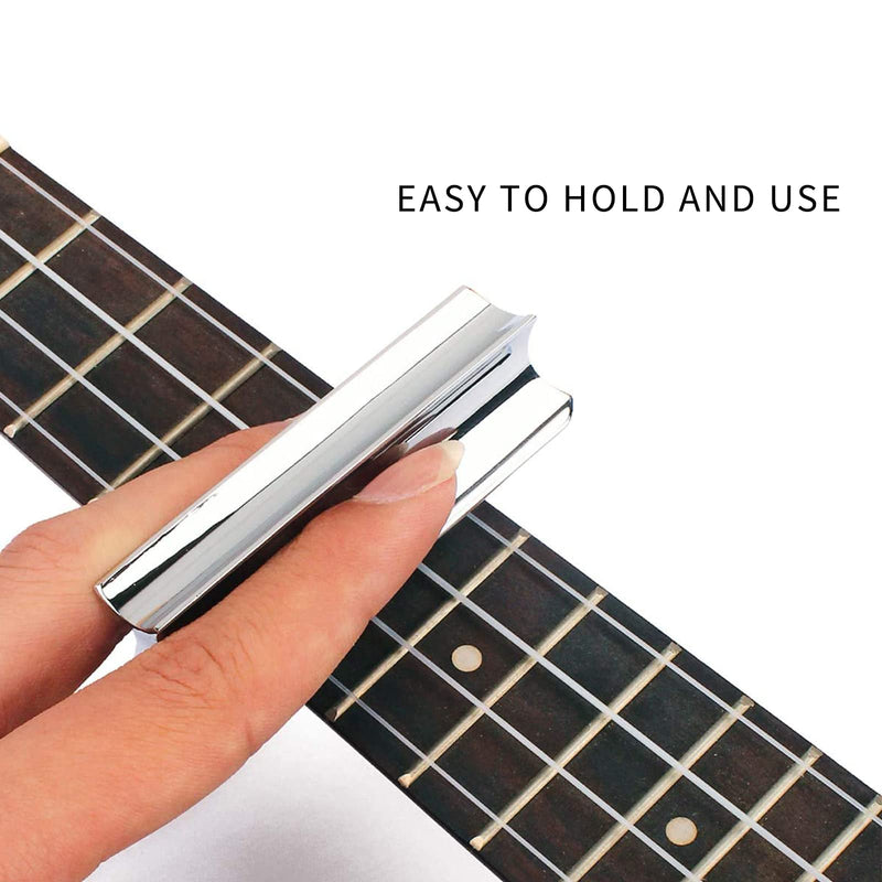 [AUSTRALIA] - Cheerock Steel Guitar Slide Dobro Hawaiian Guitar Lap Steel Guitar Bar Slide Electric Guitar Accessories-Chrome 