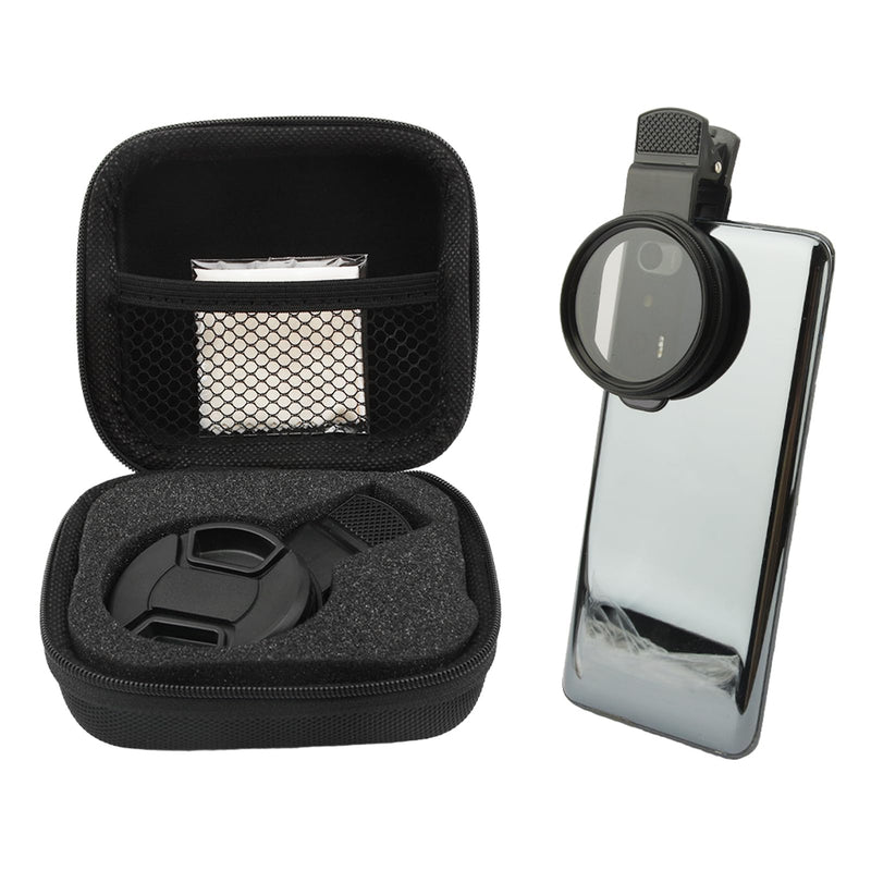 52mm Clip-on CPL Phone Camera Lens Filter, Universal CPL Phone Camera Lens Polarizer Clip-On Cellphone CPL Filter Compatible with iPhoneSamsung/Android Smartphones(Size:52mm) 52mm