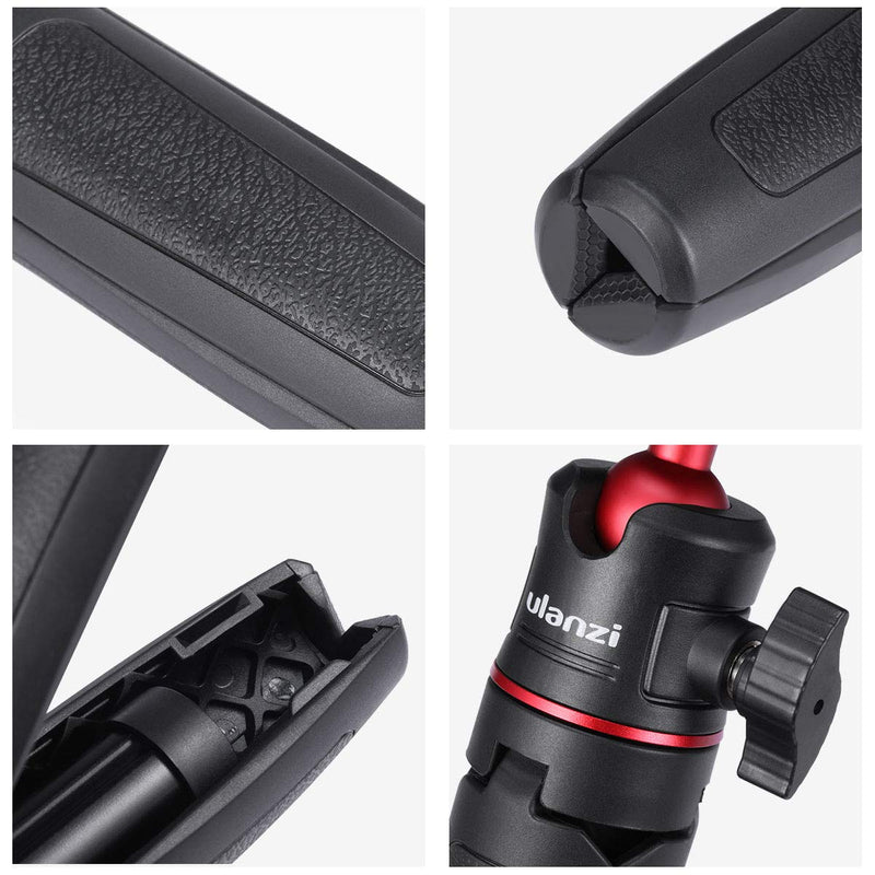 Black Mini Tripod for Camera, 1/4" Screw Universal for Sony/Canon/Nikon/Fujifilm Vlog Camera, Extendable Handheld Portable Vlogging Tripod Mount, Video Shooting Filming Table Stand