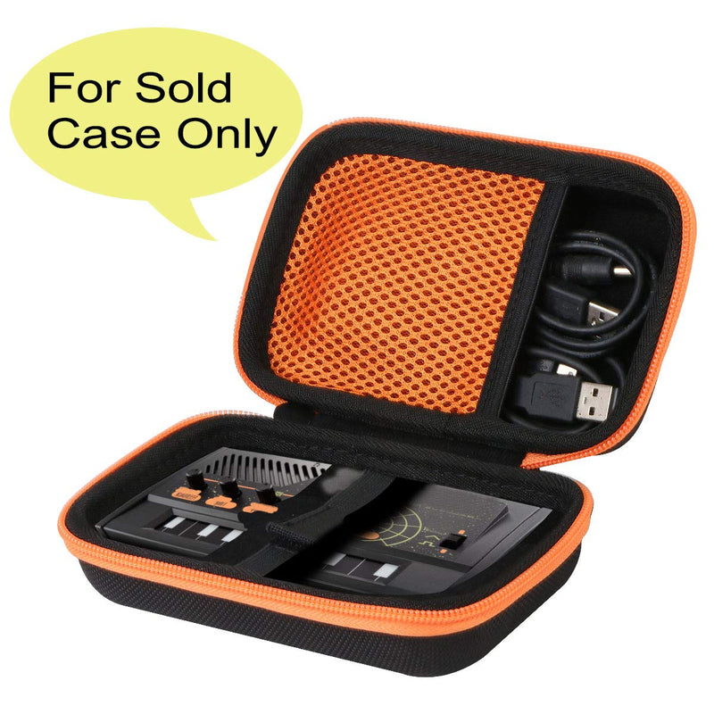 [AUSTRALIA] - co2crea Hard Carrying Case for Korg Monotron Delay Duo Analog Ribbon Synthesizer (Black Case + Orange Zipper) Black Case + Orange Zipper 