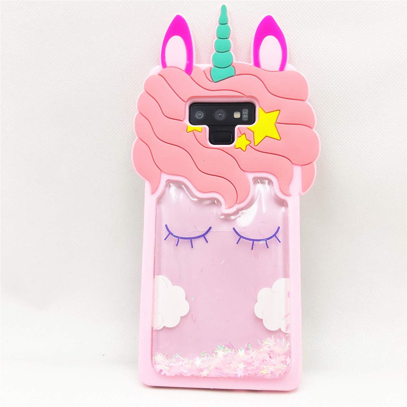 for Galaxy Note 20 Ultra Case Cute Samsung Note 20 Ultra Case Quicksand Unicorn 3D Cartoon Soft Silicone Rubber Cover Women Teen Girls Phone Cases Samsung Galaxy Note 20 Ultra (Galaxy Note 20 Ultra)