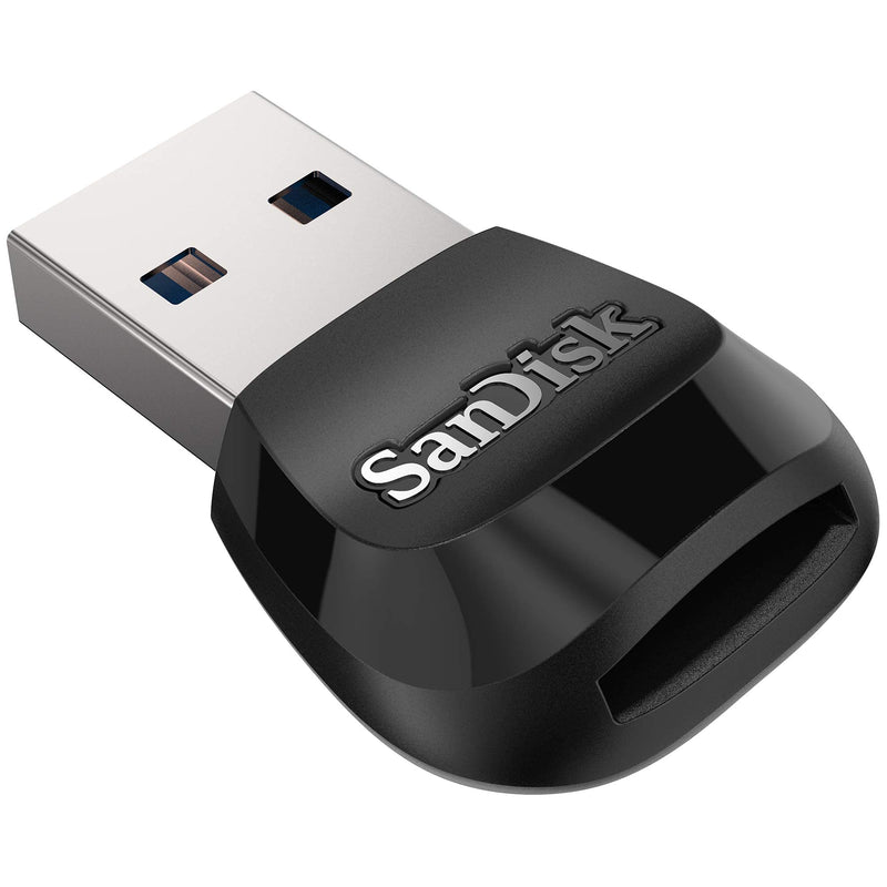 SanDisk - SDDR-B531-GN6NN MobileMate USB 3.0 microSD Card Reader - SDDR-B531-GN6NN Black Card Reader Only