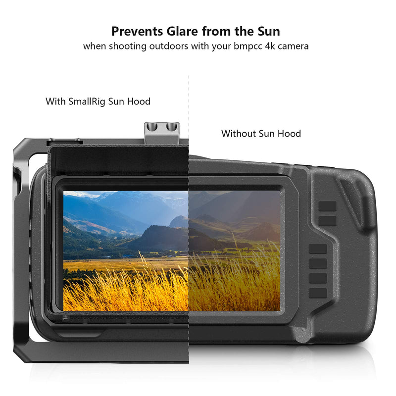 SmallRig Sun Hood Sun Shade Compatible with BMPCC 4K & BMPCC 6K Cage - VH2299