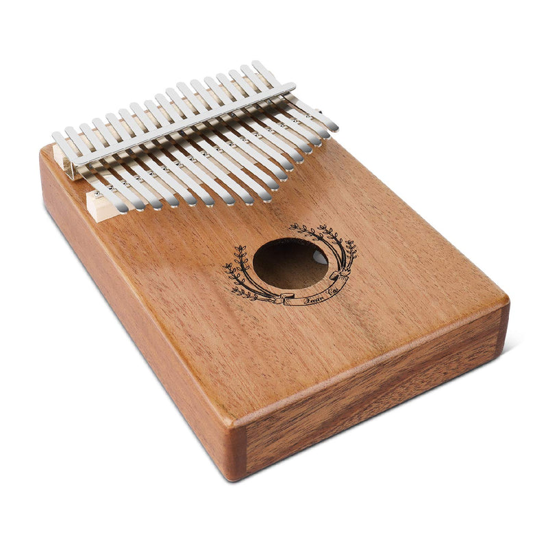 Flexzion Kalimba 17 Keys Thumb Piano, Mbira 17 Tone Finger Piano Portable African Musical Instrument with Musical Scorebook/Learning Booklet, Tune Hammer, Storage Carrying Bag