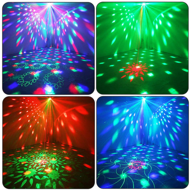 Party Lights, Disco Ball Lights TONGK Dj Disco Lights, LED Stage Light Projector Strobe Lights Sound Activated with Remote Control for Xmas Club Bar Parties Holiday Dance Christmas Birthday Wedding