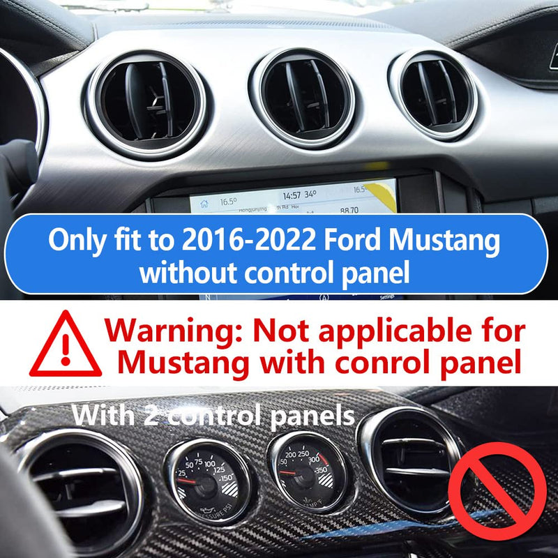 LUNQIN Car Phone Holder for 2016-2022 Ford Mustang [Big Phones with Case Friendly] Auto Accessories Navigation Bracket Interior Decoration Mobile Cell Mirror Phone Mount